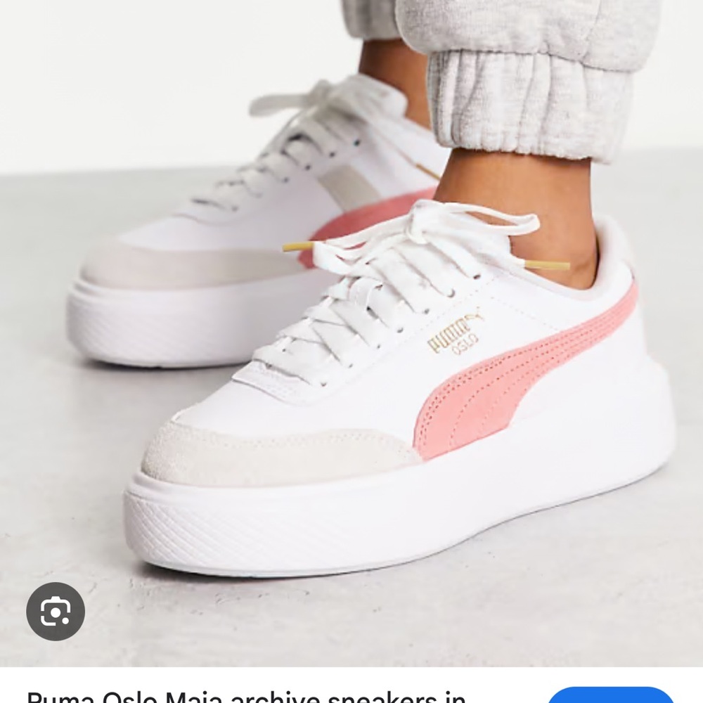 Puma Women's Oslo Maia Sneakers - White and Pink
